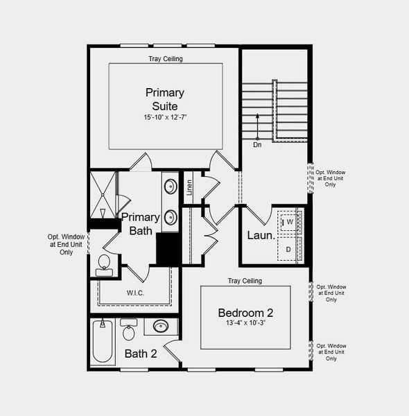 2D floor plan layout of this home in Chandler Run, Tucker, GA (Image 5).