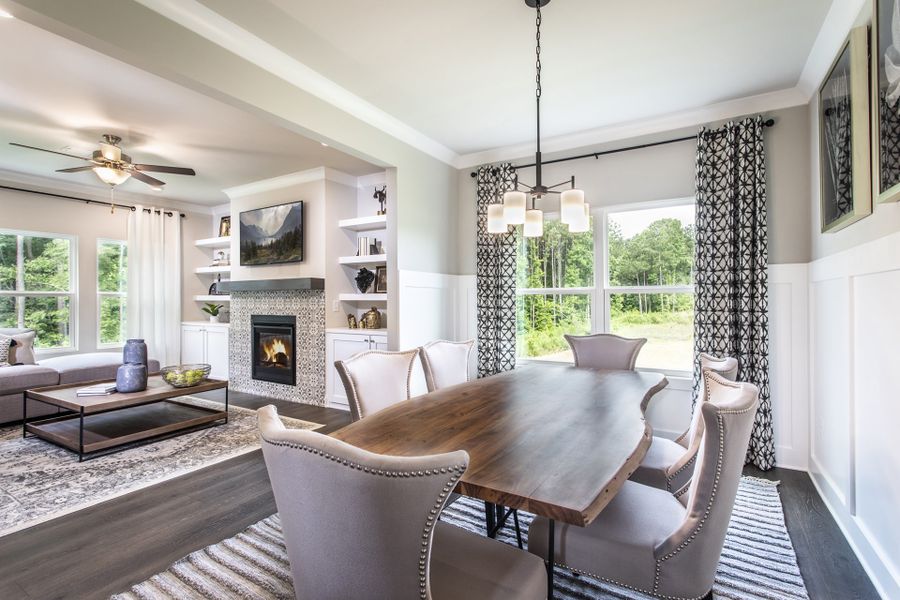 Representative furnished interior of a home built from the Jasper II by Beazer Homes in Cambridge at Steels Bridge, Canton (Image 10).