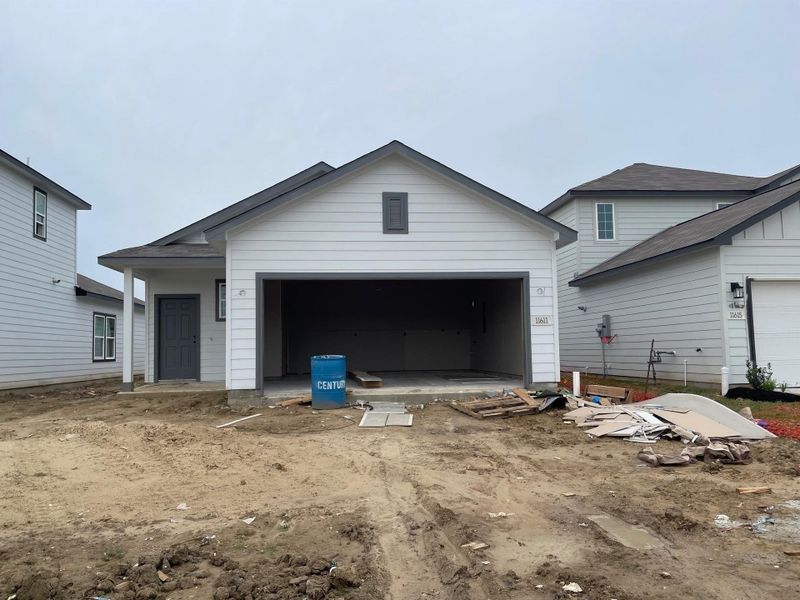 In-progress construction of a new home in Barrett Crossing, Crosby, TX (Image 17).