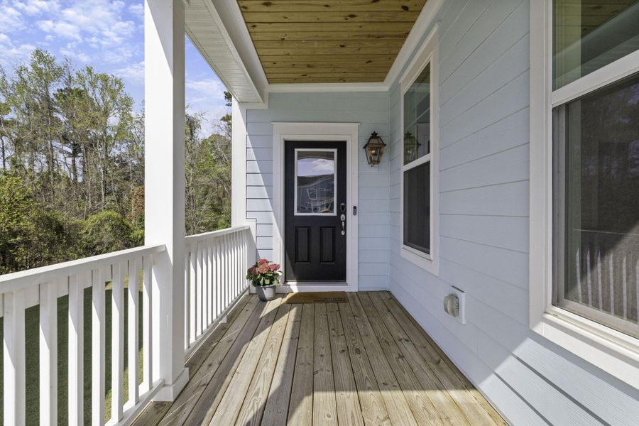 Exterior details and patio area of a home in , Charleston (Image 23). Exterior details and patio area of a home in , Charleston (Image 23).