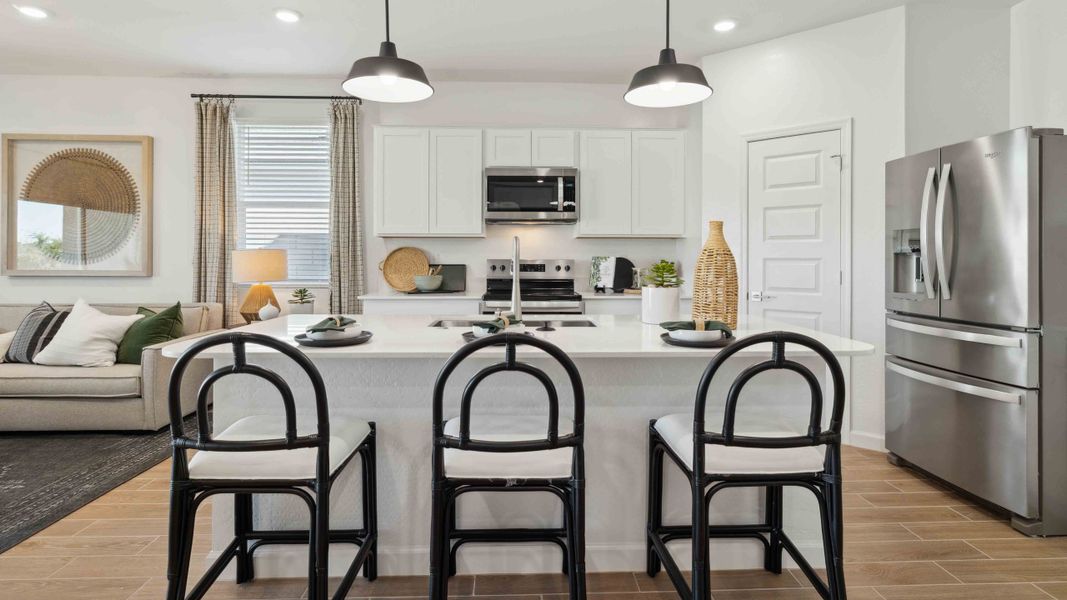 Representative furnished interior of a home built from the Ibis by D.R. Horton in Del Rio Ranch, Avondale (Image 11).