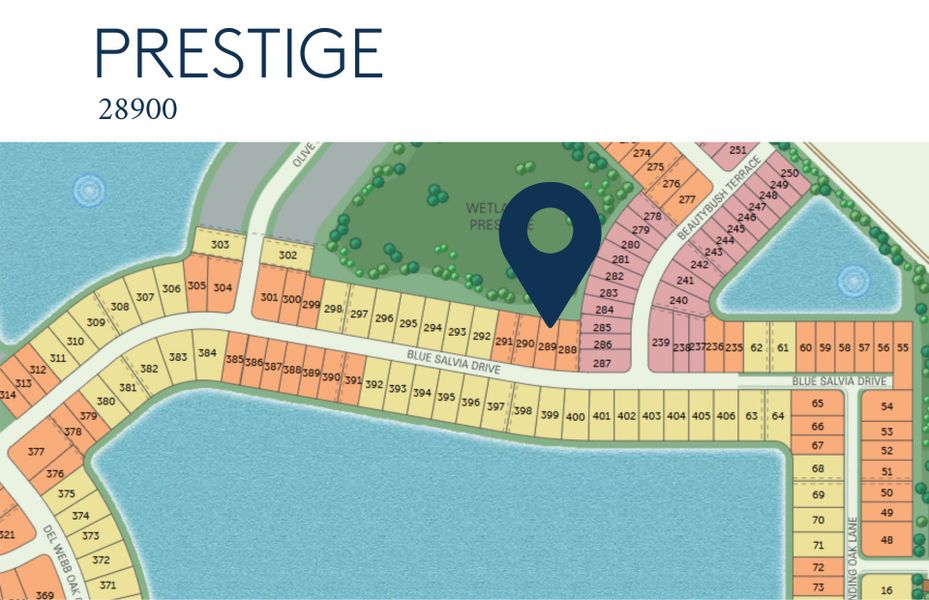 Location of this home within Del Webb Oak Creek