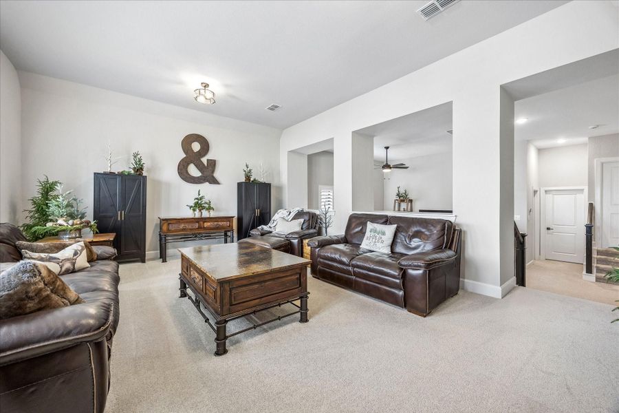 Furnished interior view inside a new home in Prairieland Village - Summit Collection, Cypress (Image 19).