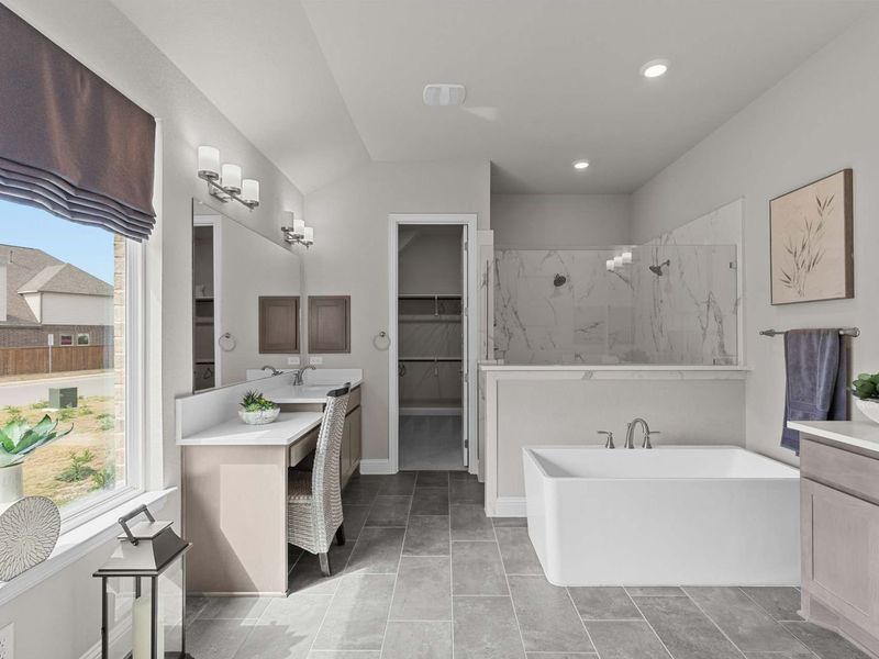 Representative furnished interior of a home built from the The Garner A by Davidson Homes LLC in The Reserve at Potranco Oaks, Castroville (Image 19).