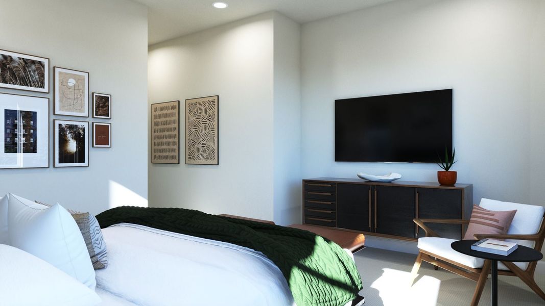 Representative furnished interior of a home built from the 2 by Trumark Homes in Festival at RainDance, Windsor (Image 8).