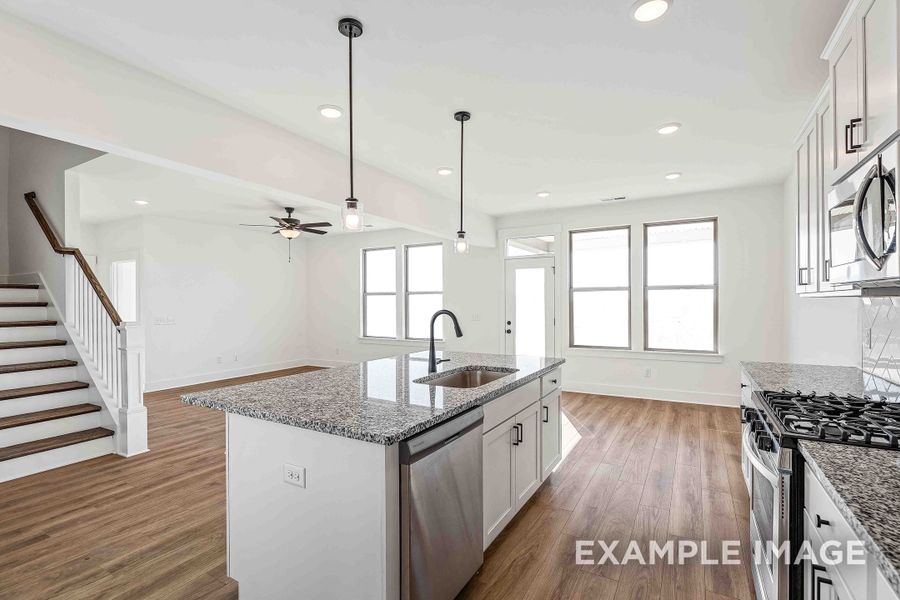 Representative furnished interior of a home built from the The Willow C by Davidson Homes LLC in Woods Crossing, Gallatin (Image 14).