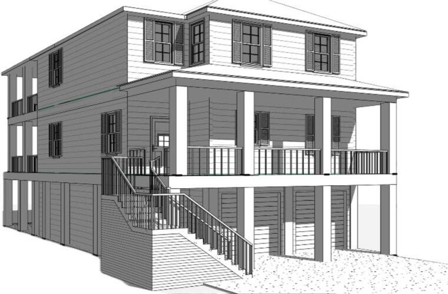 Exterior rendering of this home design in , Johns Island, SC (Image 7). Exterior rendering of this home design in , Johns Island, SC (Image 7).