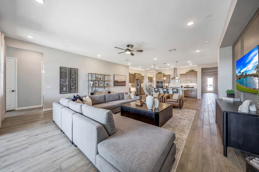 Furnished interior view inside a new home in Miravida, Surprise (Image 23). Furnished interior view inside a new home in Miravida, Surprise (Image 23).