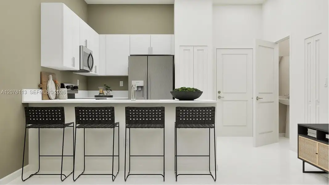 Furnished interior view inside a new home in Breezewood, Miami (Image 8).