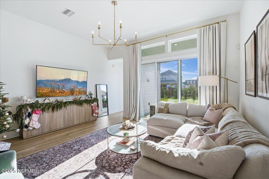 Furnished interior view inside a new home in , Jacksonville (Image 47).