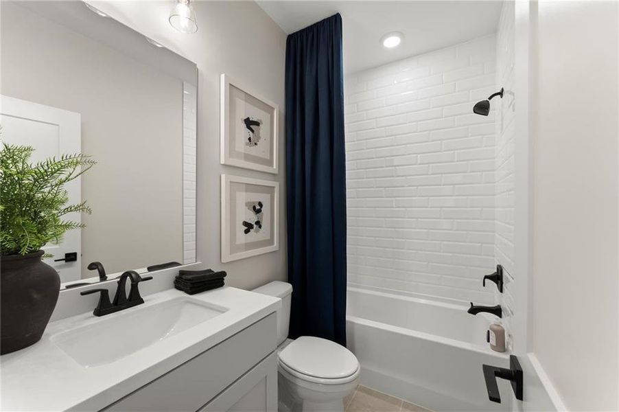 Furnished interior view inside a new home in Hillgrove Preserve, Powder Springs (Image 40).