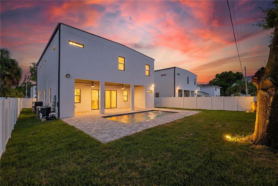 Exterior details and patio area of a home in , Tampa (Image 27).