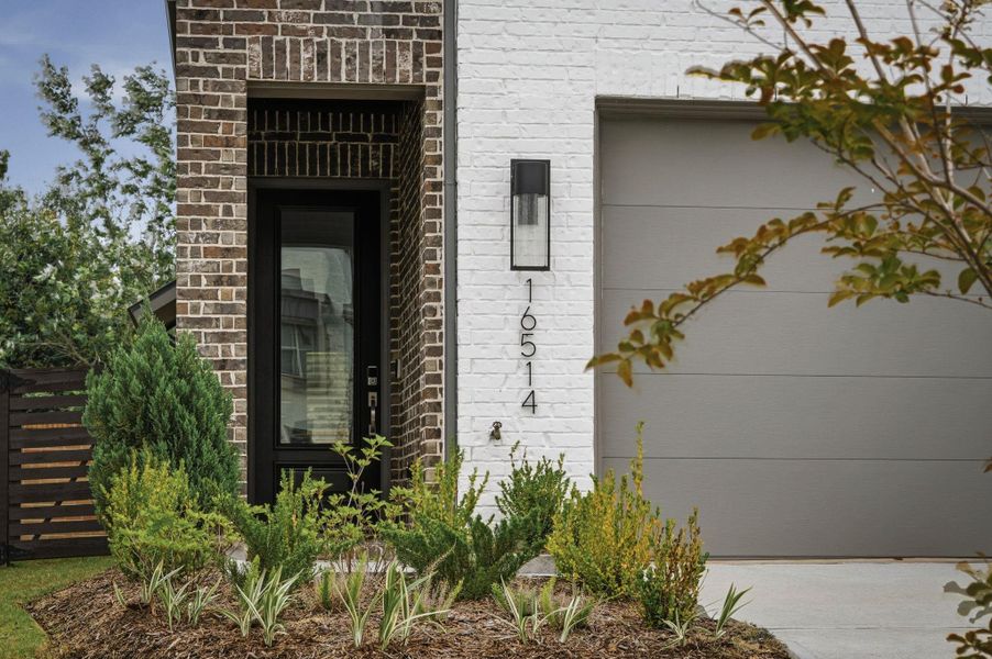 Exterior details and patio area of a home in Bridgeland Central, Cypress (Image 24).