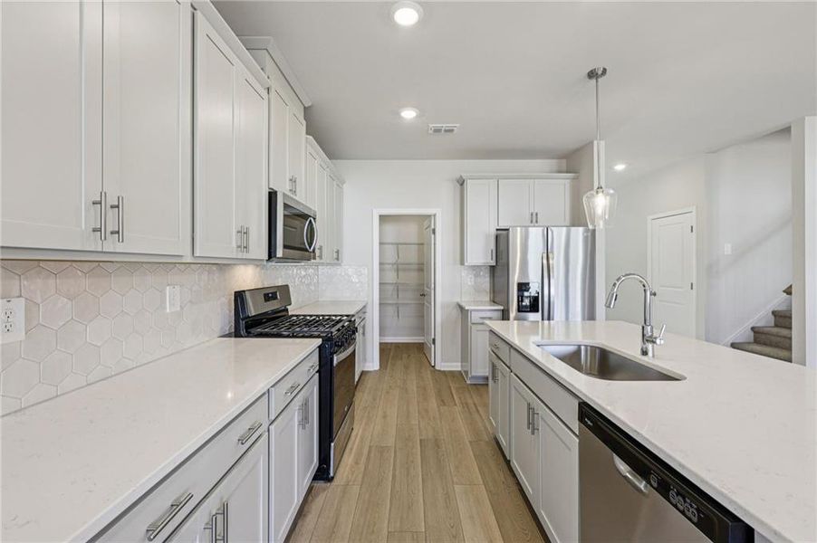 Furnished interior view inside a new home in The Oaks at Dawson, Dawsonville (Image 13).