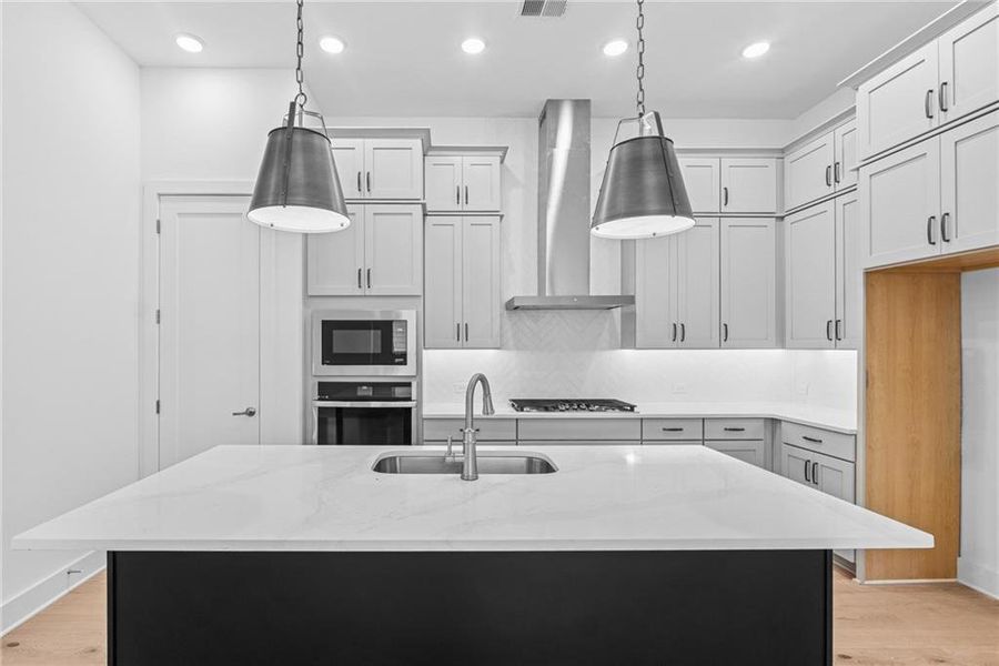 Furnished interior view inside a new home in Maple Grove at Towne Lake, Woodstock (Image 4).