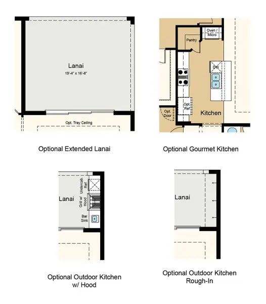 2D floor plan layout of this home in Esplanade at Tradition, Port St. Lucie, FL (Image 3).