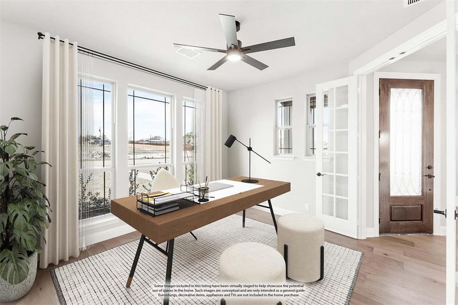Furnished interior view inside a new home in Crystal Lake Estates, Red Oak (Image 7).