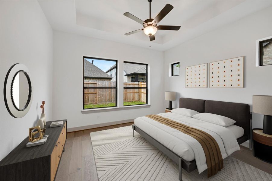 Furnished interior view inside a new home in The Highlands 40', Porter (Image 12).