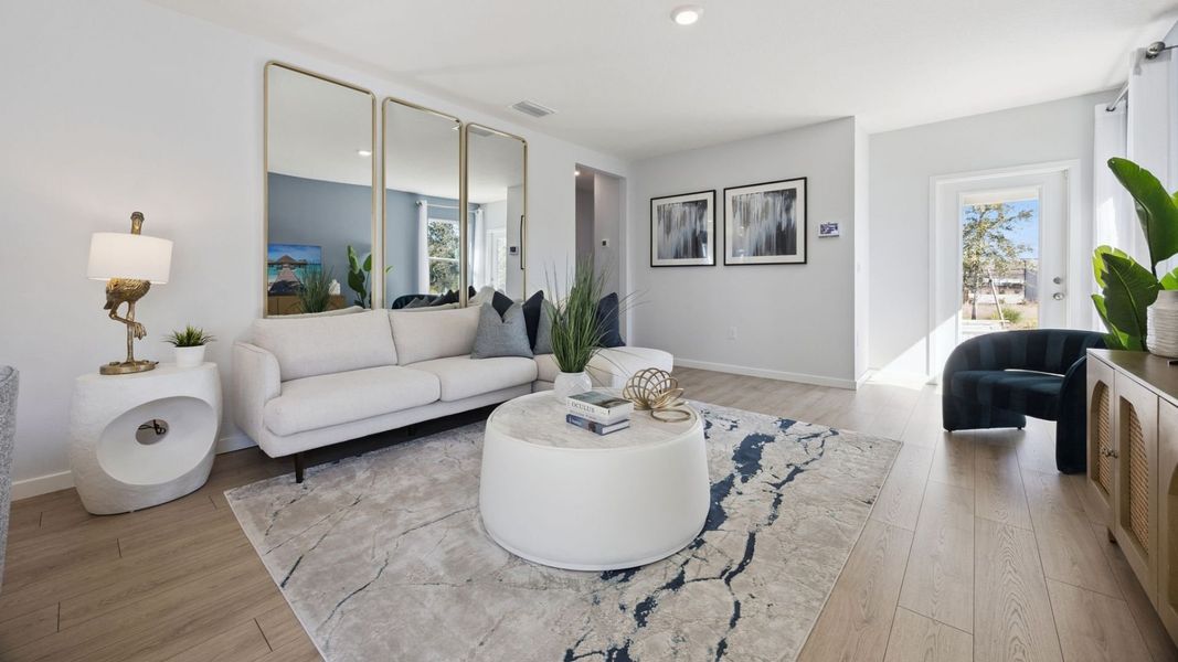 Furnished interior view inside a new home in Kindred, Kissimmee (Image 6).