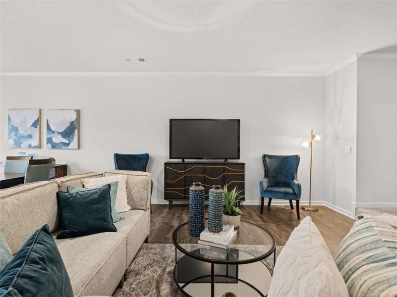 Furnished interior view inside a new home in Rosewood Farms, Acworth (Image 33).