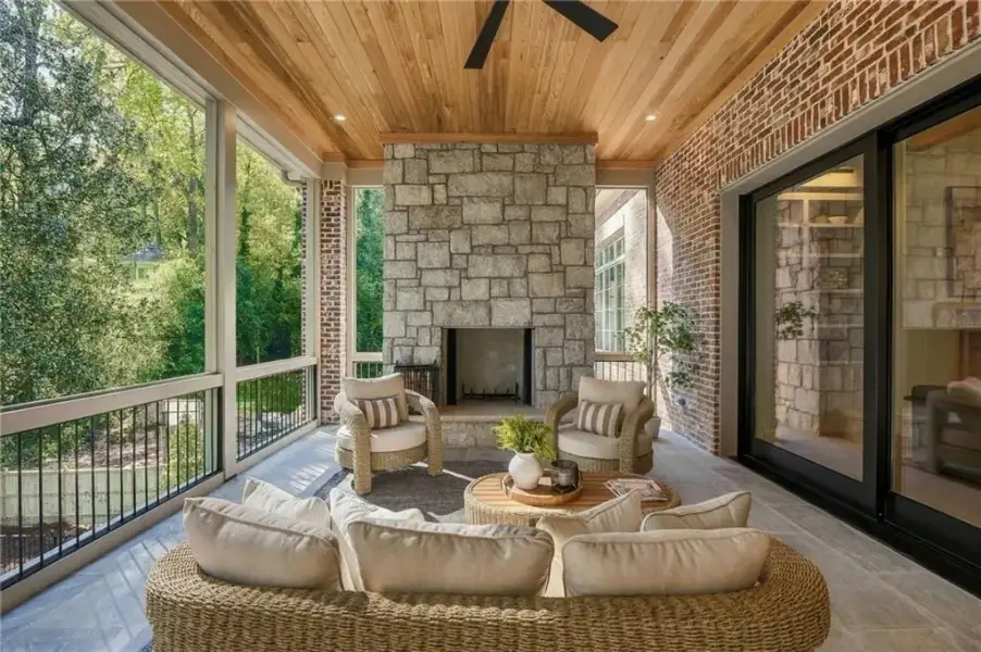 Exterior details and patio area of a home in , Atlanta (Image 26).