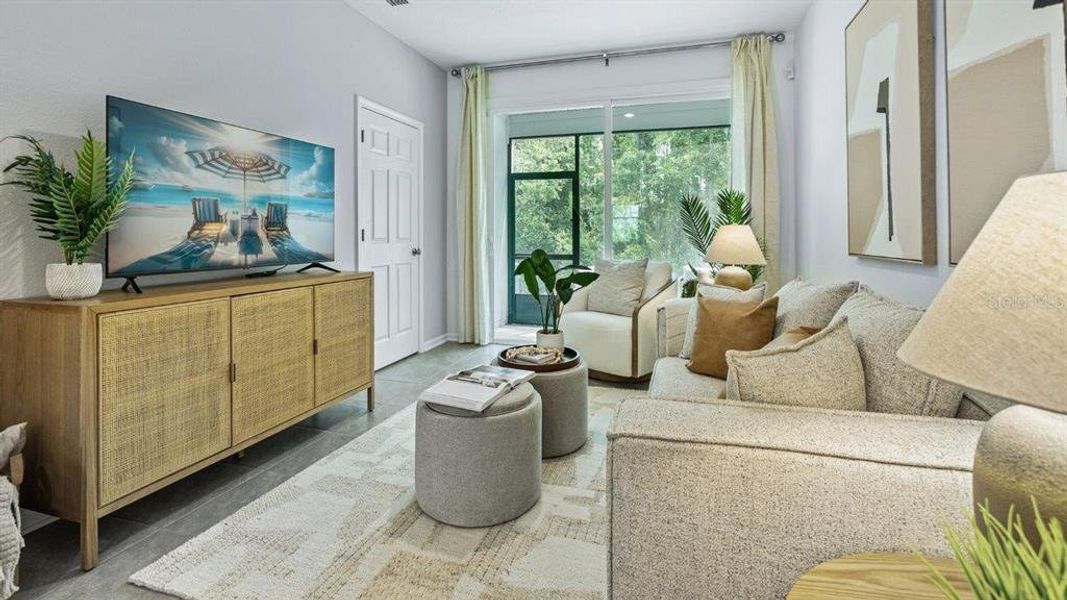 Furnished interior view inside a new home in Stokes Landing, St. Augustine (Image 9).