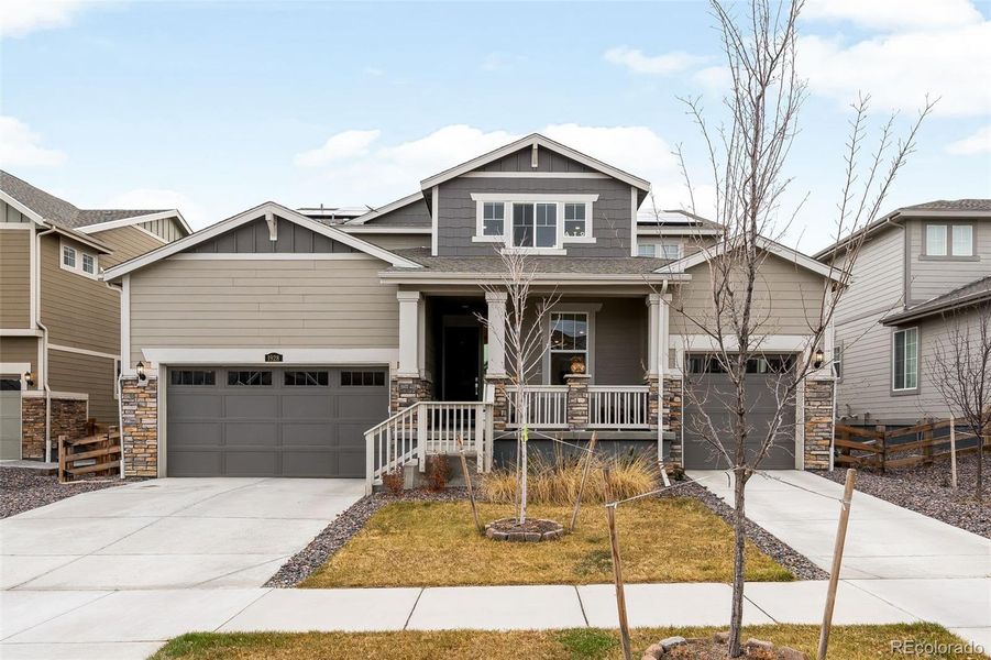 Front exterior of a new home in , Erie, CO, highlighting curb appeal (Image 24).