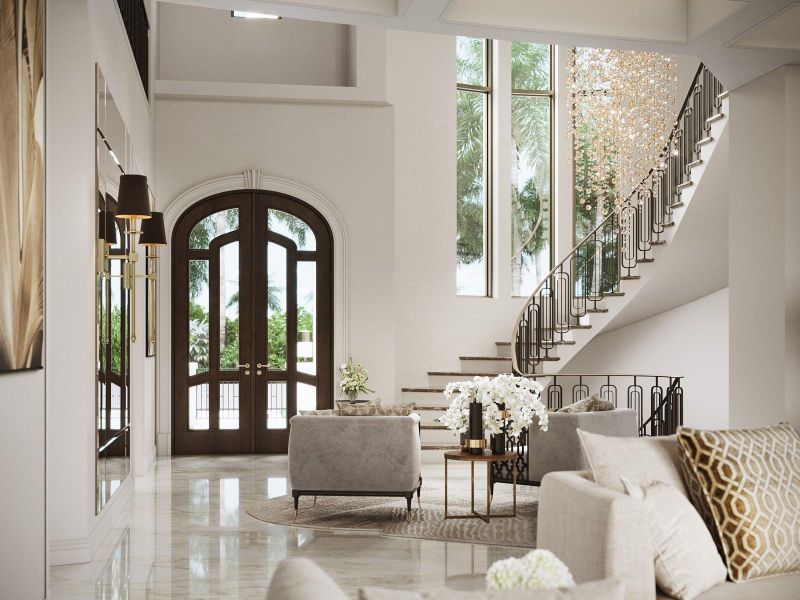 Furnished interior view inside a new home in , Fort Lauderdale (Image 13).