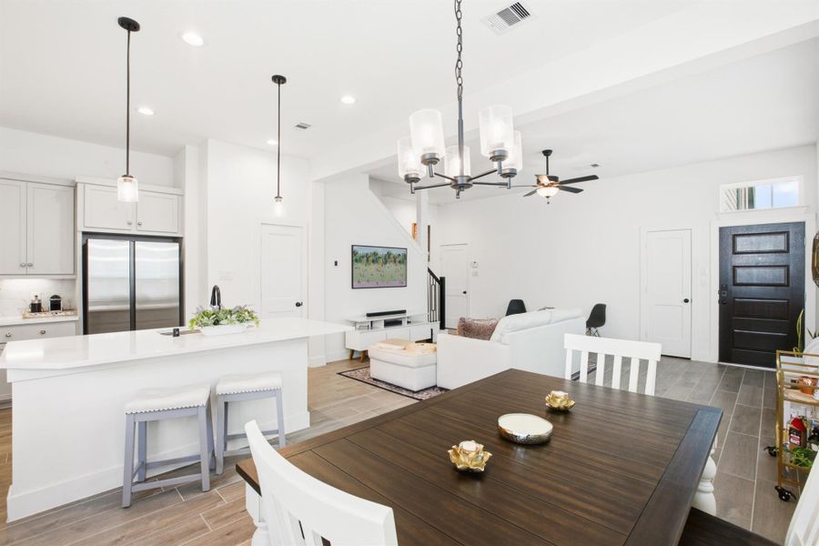 Furnished interior view inside a new home in , Cypress (Image 36).
