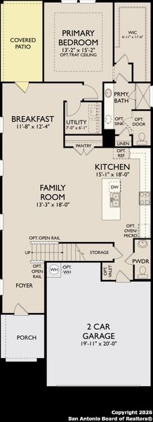 2D floor plan layout of this home in Meadows at Hennersby Hollow 40's, San Antonio, TX (Image 3). 2D floor plan layout of this home in Meadows at Hennersby Hollow 40's, San Antonio, TX (Image 3).