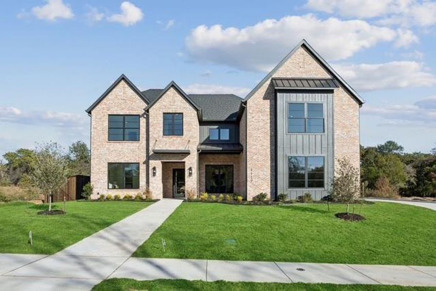 Front exterior of a new home in , Keller, TX, highlighting curb appeal (Image 2).