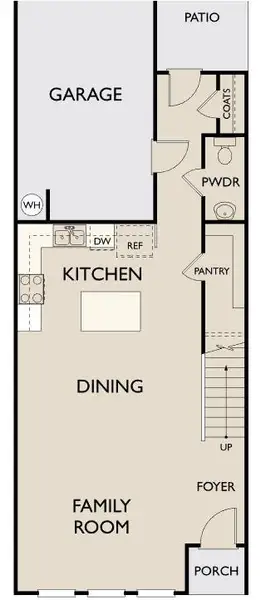 2D floor plan layout of this home in Laurelwood, Douglasville, GA (Image 3).