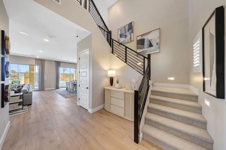 Representative furnished interior of a home built from the Mahogany by Mattamy Homes in Miravida, Surprise (Image 31).