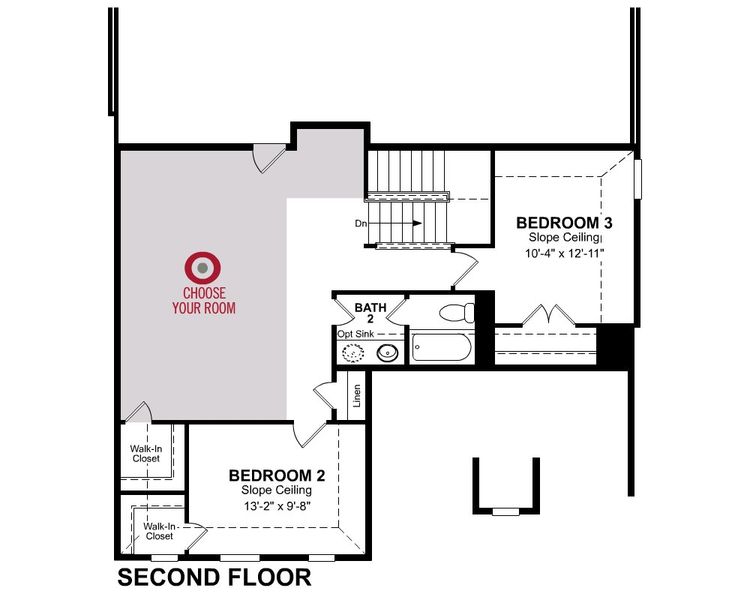 2D floor plan layout of this home in Stark Farms, Denton, TX (Image 5).