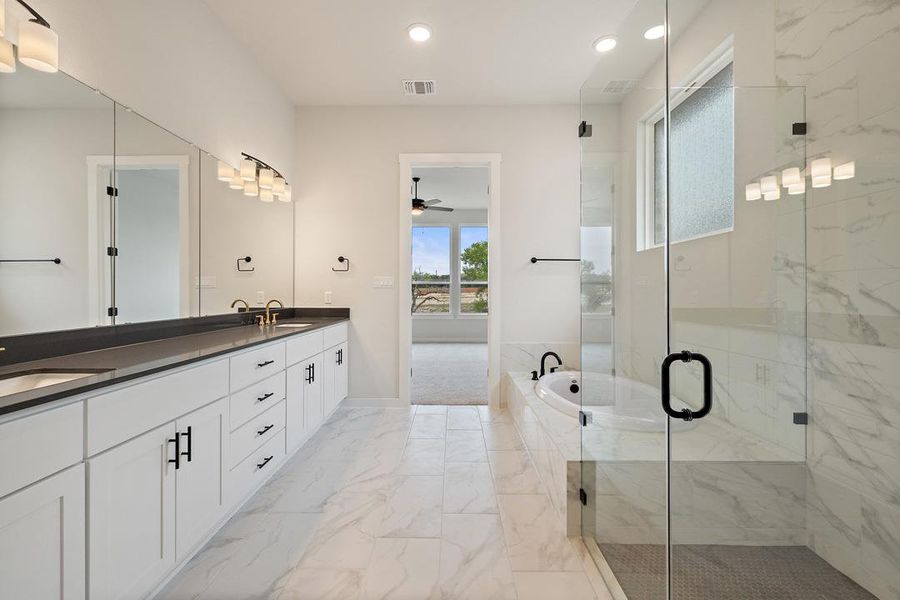 Furnished interior view inside a new home in Capitol Collection at Lariat, Liberty Hill (Image 10). Furnished interior view inside a new home in Capitol Collection at Lariat, Liberty Hill (Image 10).