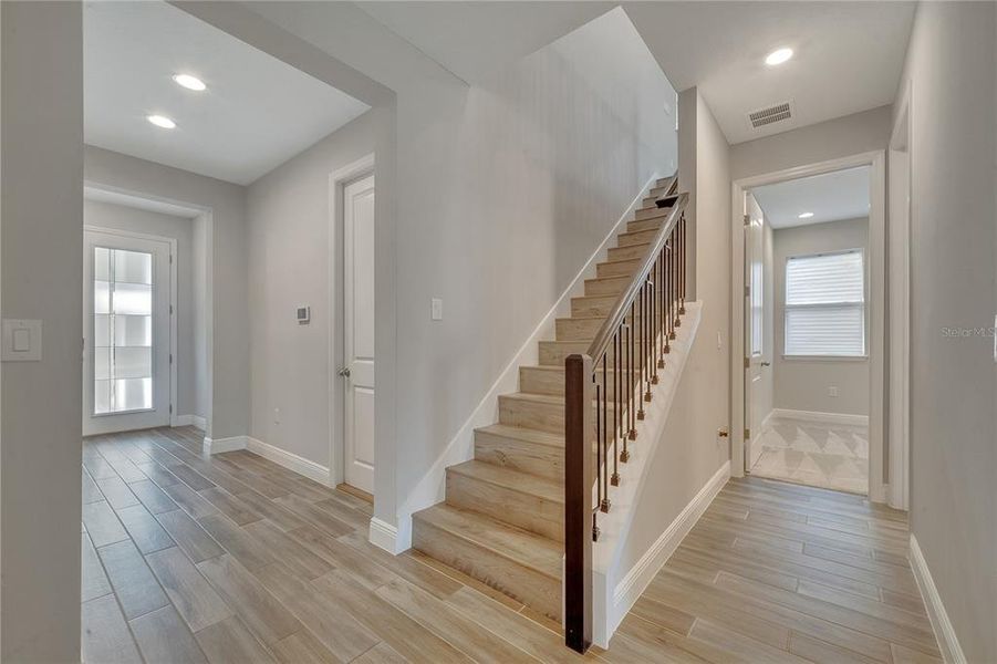 Stairwell leading to loft