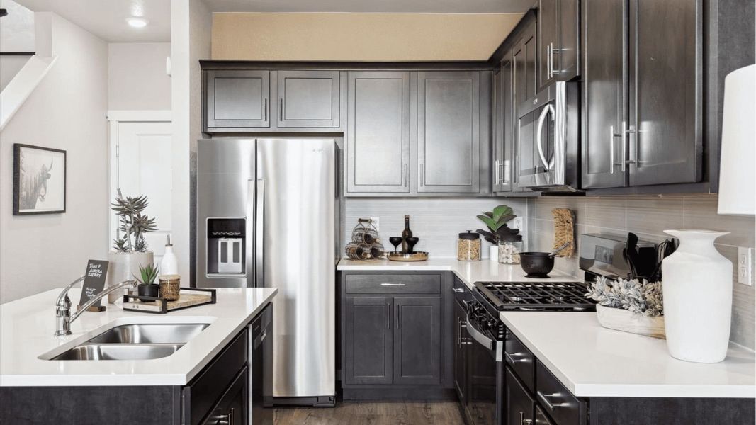 Furnished interior view inside a new home in Settlers Crossing, Commerce City (Image 8).