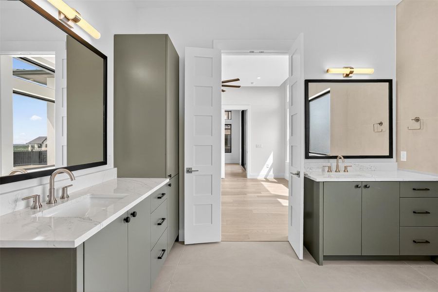 Furnished interior view inside a new home in Milky Way at River Place, Austin (Image 8).