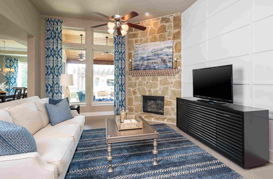 Representative furnished interior of a home built from the Guillermo by Ashton Woods in Megan's Landing, Castroville (Image 3).