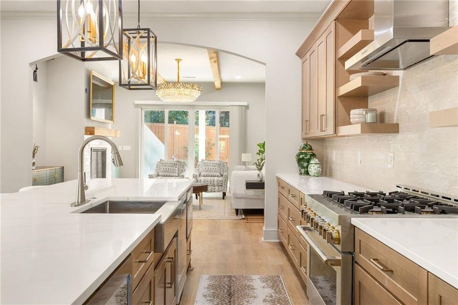 Furnished interior view inside a new home in , Atlanta (Image 8).