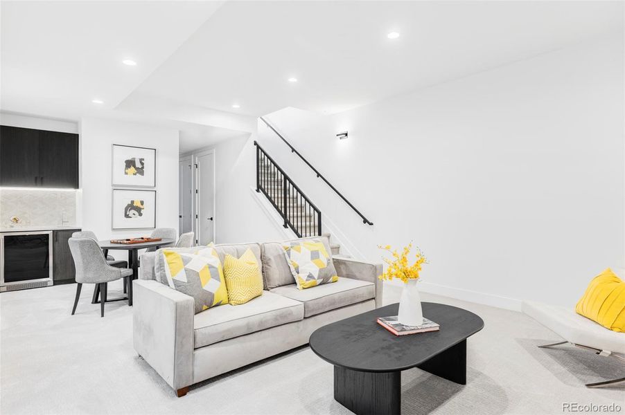 Basement Family Room for Casual Get Togethers Basement Family Room for Casual Get Togethers