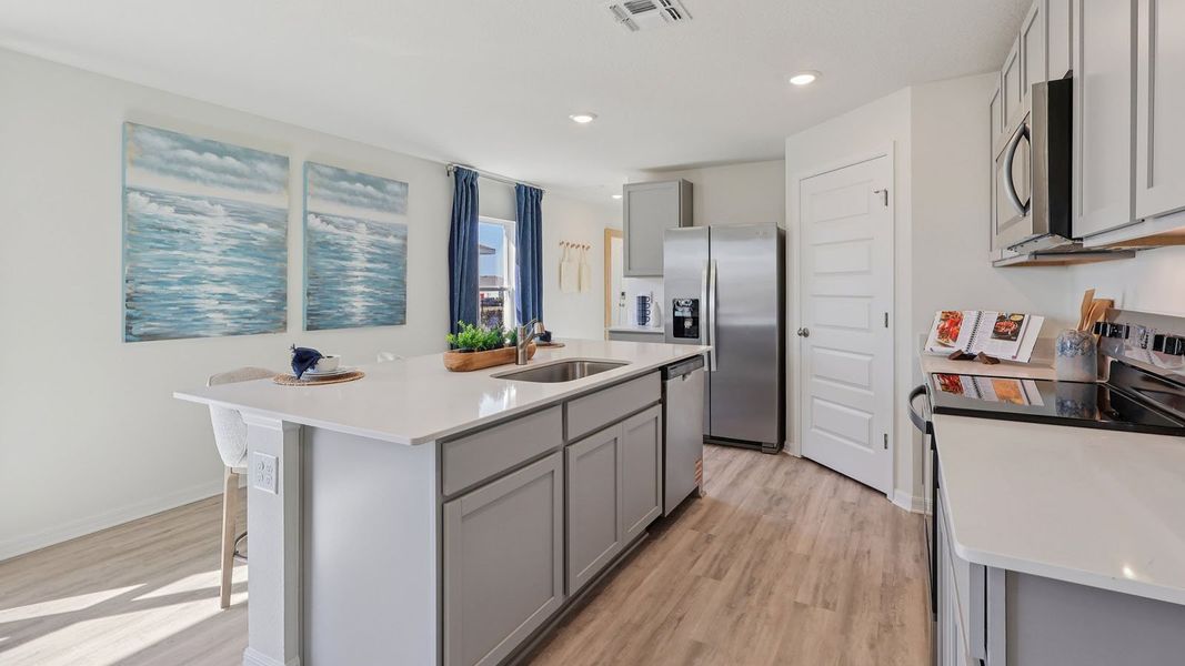 Furnished interior view inside a new home in Hamilton Bluff, Lake Hamilton (Image 8).