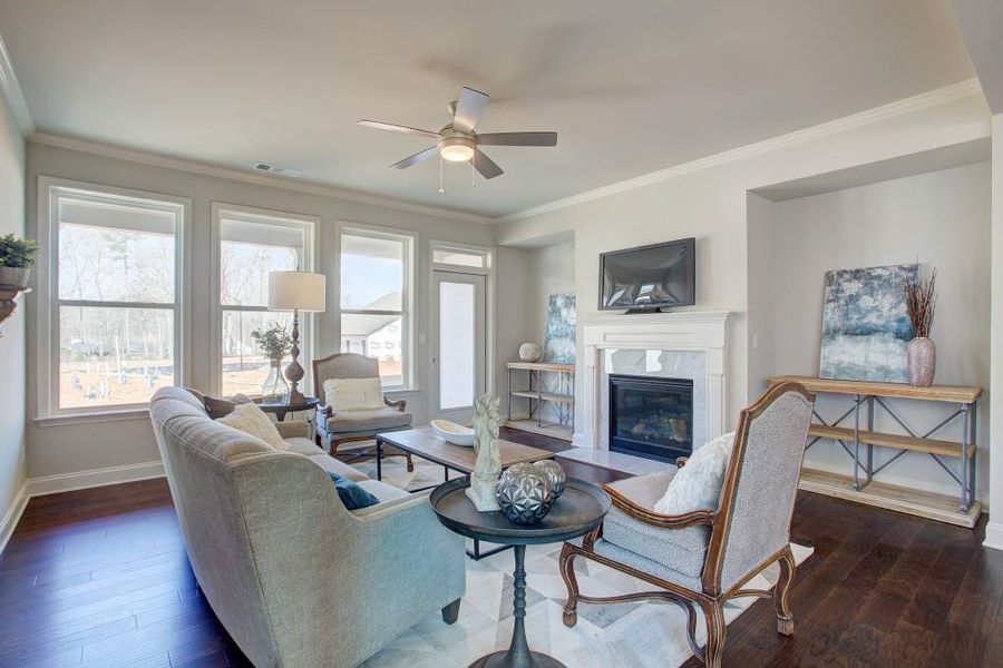Furnished interior view inside a new home in Terraces at Paravel, Acworth (Image 11).