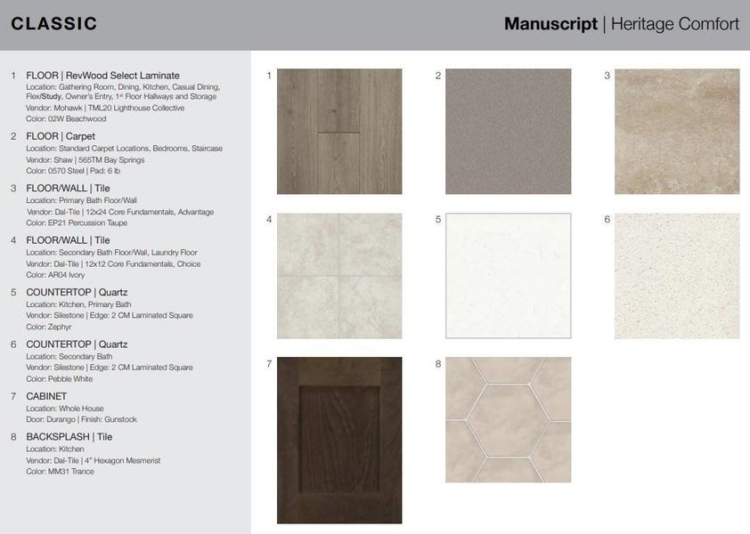 21623 Juniper Brook Drive design selections