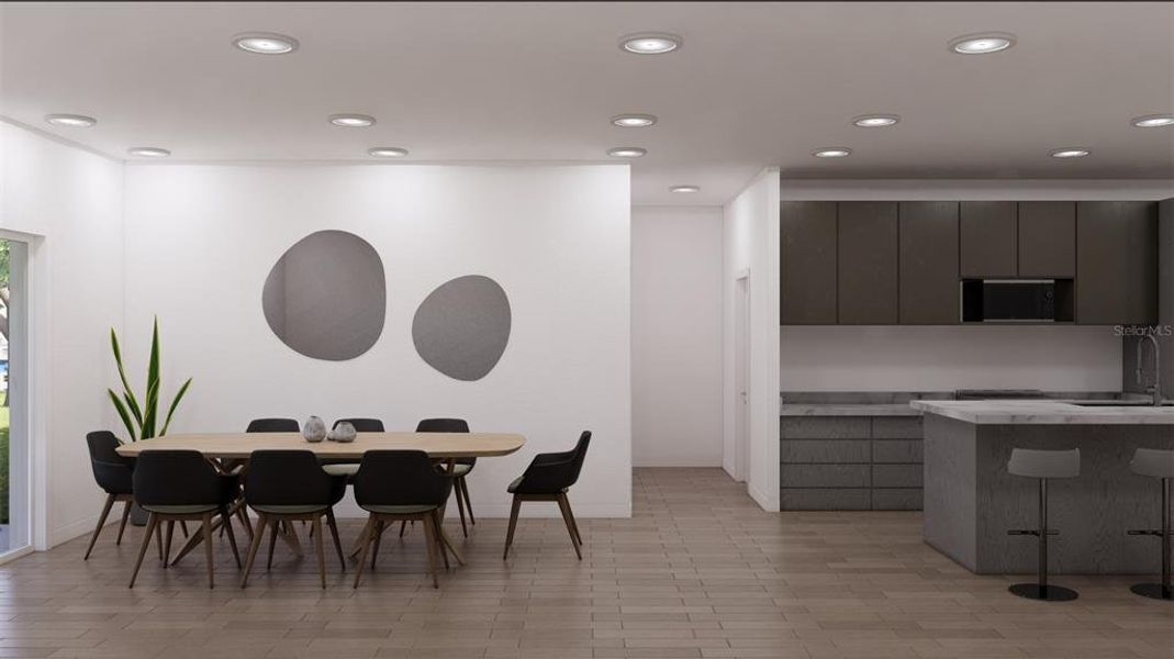 Furnished interior view inside a new home in , Dunnellon (Image 17).