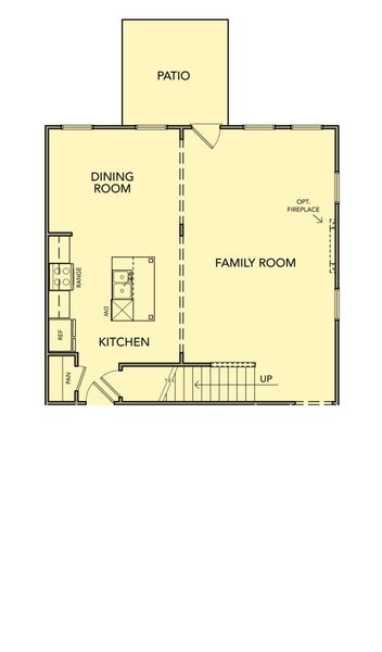 2D floor plan layout for the Bayberry - Single Family by Kerley Family Homes in The View at Groover’s Lake, Lithia Springs, GA (Image 7).