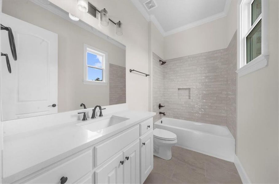 Furnished interior view inside a new home in , Canton (Image 8).