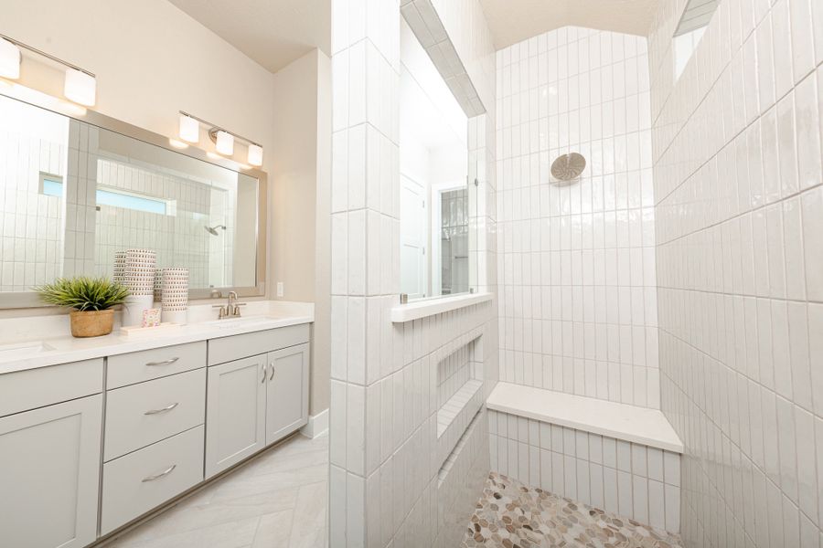 Representative furnished interior of a home built from the Cambridge by Beazer Homes in Bridgeland, Cypress (Image 9).
