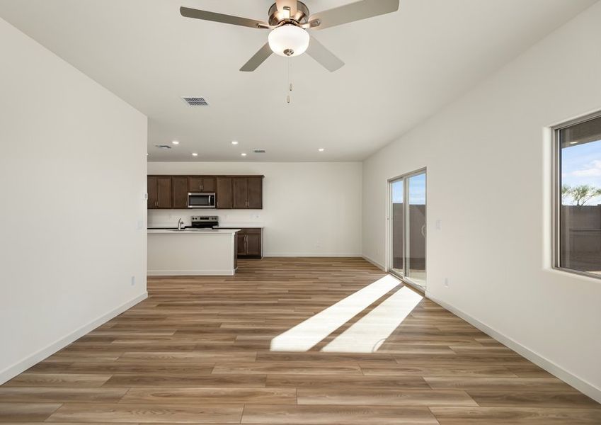 The living area of the Palo Verde is filled with natural lighting. The living area of the Palo Verde is filled with natural lighting.