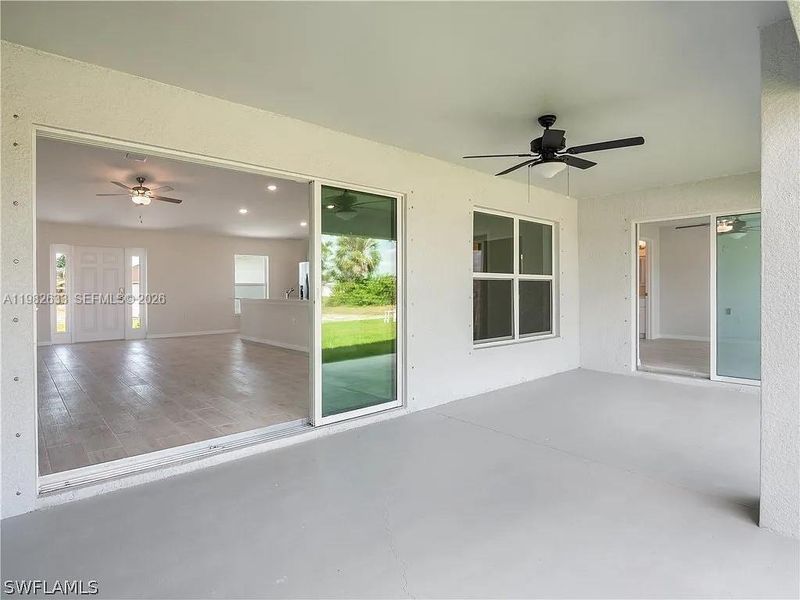 Exterior details and patio area of a home in , Cape Coral (Image 3). Exterior details and patio area of a home in , Cape Coral (Image 3).